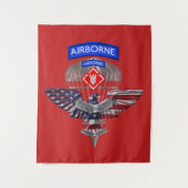 20e Ingenieursbrigade-luchtveteraan Wandkleed (Voorkant)