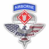 20e Ingenieursbrigade Veteraan Sticker (Voorkant)