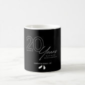 20e Jaar Jubileum Koffie Mok B & W (Center)