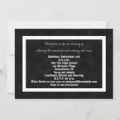 20e Jaar Klasse Reünie Zwart-Wit Kaart (Achterkant)