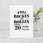 20e Jubileum - 20 jaar relatiegeschenk Kaart (Staand voorkant)