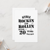 20e Jubileum - 20 jaar relatiegeschenk Kaart (Voorkant / Achterkant in situ)