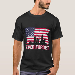 20e Jubileum 9 11 Vergeet 2001 T-shirt nooit