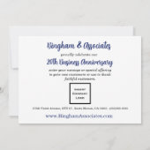 20e Jubileum Bedrijfsaankondiging Blauw Aankondiging (Achterkant)