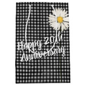 20e Jubileum Daisy on Gingham Medium Gift Bag Medium Cadeauzakje (Voorkant)