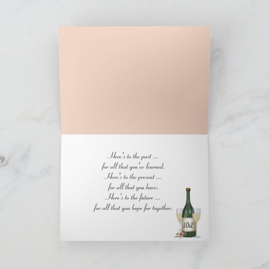 20e Jubileum Hydrangea boeket Kaart (Binnen)