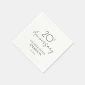 20e Jubileum Minimaal Servetten (Hoek)