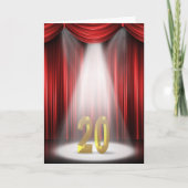 20e Jubileum spotlight Gefeliciteerd Kaart (Voorkant)