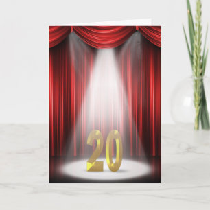 20e Jubileum spotlight Gefeliciteerd Kaart