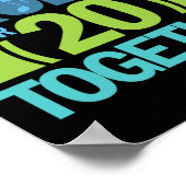 20e Jubileum T-shirt 20 jaar samen Poster (Hoek)