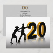 20e Jubileum uitnodiging (Voorkant / Achterkant)