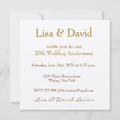 20e Jubileum Uitnodiging - roze rozen (Achterkant)