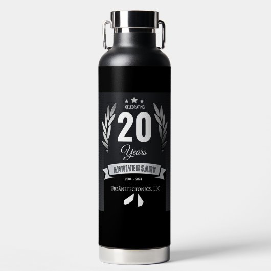 20e Jubileum Urbanetectonics Waterfles (Voorkant)