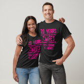 20e Jubileum van 20 jaar voor bruiloft Luister naa T-shirt (Unisex)