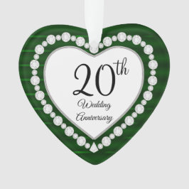 20e Jubileum van Emerald Wedding Keepomwille Ornament