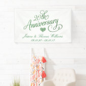 20e Jubileum van het Emerald Wedding Spandoek (Insitu)
