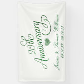 20e Jubileum van het Emerald Wedding Spandoek (Verticaal)