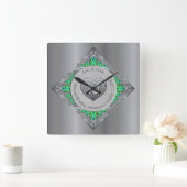 20e Jubileum van het Emerald Wedding Vierkante Klok (Huis)