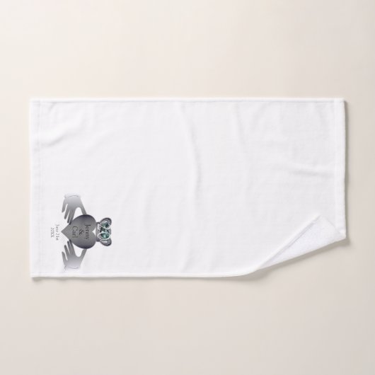 20e Jubileum van het huwelijk Claddaugh Bad Handdoek (Handdoek)