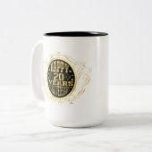 20e Jubileum voeg naamdatum toe Tweekleurige Koffiemok (Voorkant links)