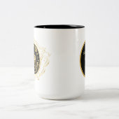 20e Jubileum voeg naamdatum toe Tweekleurige Koffiemok (Center)