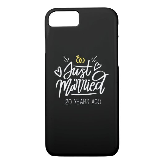 20e Jubileum voor bruiloft Case-Mate iPhone Case (Achterkant)