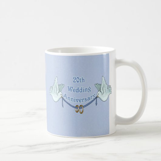 20e Jubileum voor bruiloft Koffiemok (Rechts)