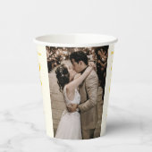 20e Jubileum voor bruiloft - korte foto Papieren Bekers (Links)