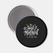 20e Jubileum voor bruiloft Magneet (Voorkant / Achterkant)