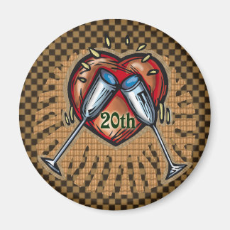 20e Jubileum voor bruiloft Magneet