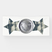 20e Jubileum voor bruiloft Platinum 2 Star-foto's Spandoek (Horizontaal)