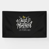 20e Jubileum voor bruiloft Spandoek (Horizontaal)