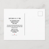 20e klas Reunion Elegant Blue Announcement Aankondigingskaart (Achterkant)