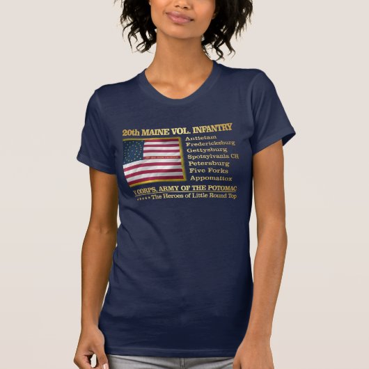 20e Maine Volunteer Infantry (BH) T-shirt (Voorkant)