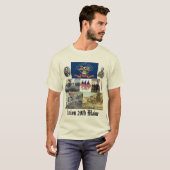 20e Maine vrijwilliger infanterie burgeroorlog T-shirt (Voorkant volledig)