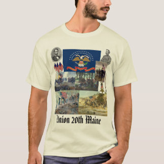 20e Maine vrijwilliger infanterie burgeroorlog T-shirt