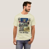20e Maine vrijwilliger infanterie burgeroorlog T-shirt (Voorkant volledig)
