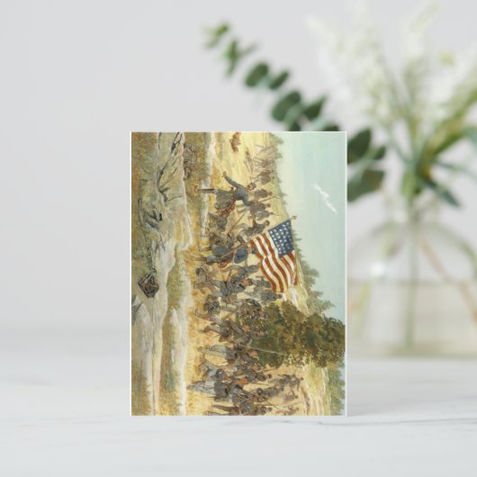 20e maine vrijwilliger infanterieregime briefkaart (Staand voorkant)