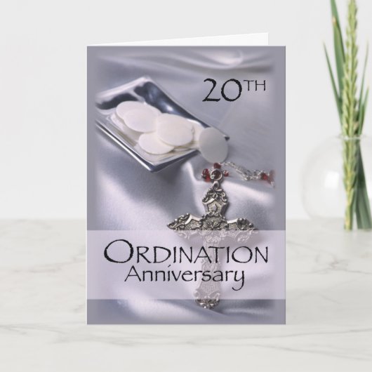 20e Ordination Jubileum Gefeliciteerd, Hosts Kaart (Voorkant)