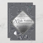 20e Platina Smaragd Huwelijksjubileum Kaart (Voorkant / Achterkant)