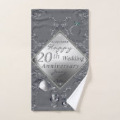 20e Platinum Emerald Jubileum Bath Towel Set Bad Handdoek (Handdoek)