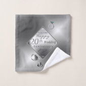 20e Platinum Emerald Jubileum Bath Towel Set Bad Handdoek (Wasdoekje)