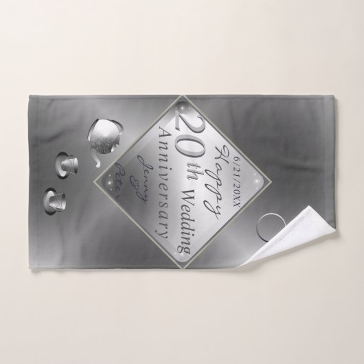 20e Platinum Emerald Jubileum Bath Towel Set Bad Handdoek (Handdoek)