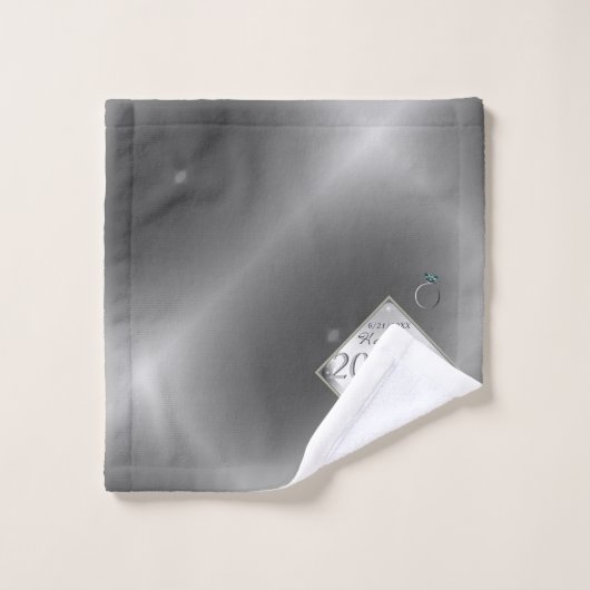 20e Platinum Emerald Jubileum Bath Towel Set Bad Handdoek (Wasdoekje)