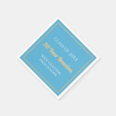 20e Reunion Fun! CUSTOM Reunion Napkins Servet (Hoek)