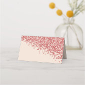 20e Ruby Red Glitter Burgundy Verjaardagsplaatskaa Plaatskaartje (Achterkant)