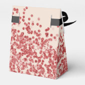 20e Ruby Red Glitter Champagne Verjaardag  Bedankdoosjes (Achterkant)