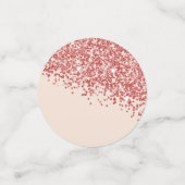 20e Ruby Red Glitter Verjaardag Foto Tafel Confetti (Kleine voorkant)
