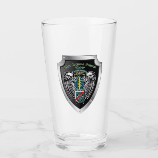 20e Special Forces Group (Airborne) Custom Shield Glas (Voorkant)