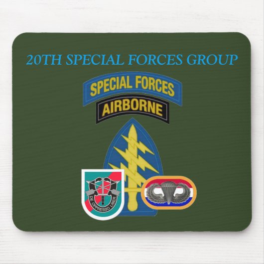 20E SPECIALE FORCES GROEP MOUSEPAD MUISMAT (Voorkant)